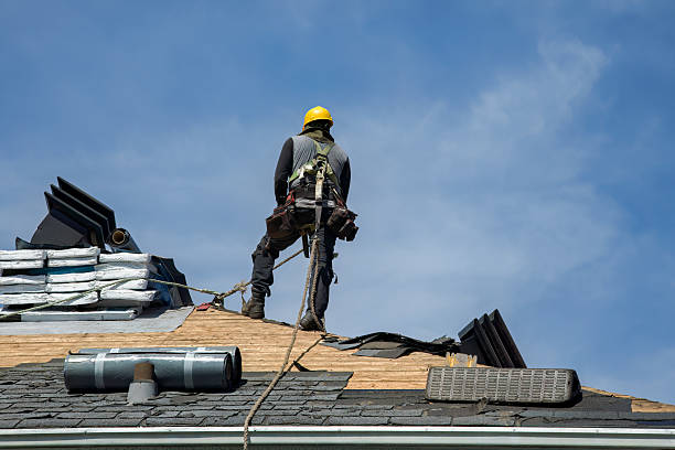 Professional Roofing technician working in Millbrook, IL